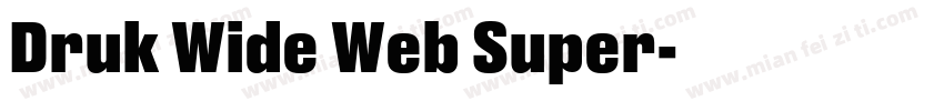 Druk Wide Web Super字体转换